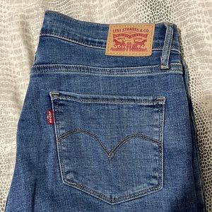Levi’s high rise straight leg denim jean